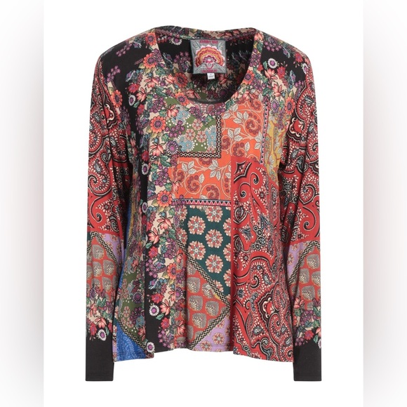 Johnny Was Tops - Johnny Was Moa Floral Paisley Long Sleeve Top Size XS